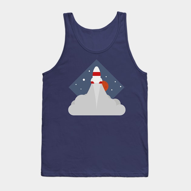 Rocket Launch Tank Top by YellowDust